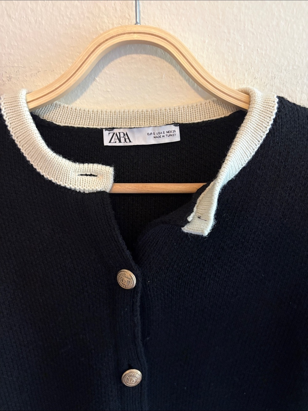 Zara Wool Blend Cardigan - Picture 2 of 4